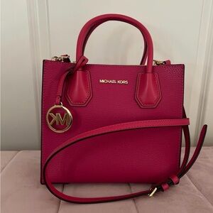 Michael Kors Pink Leather Tote Bag